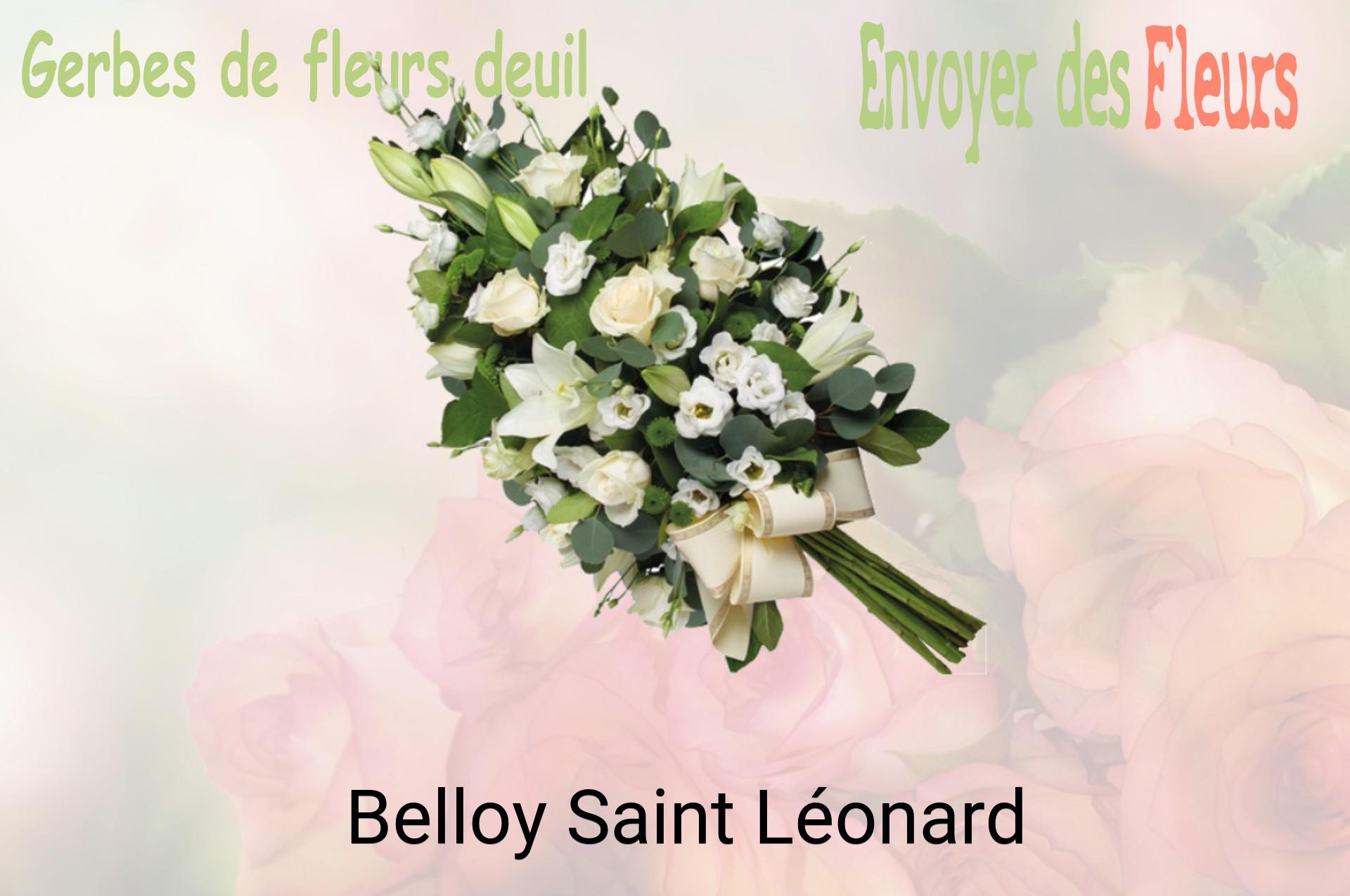 Gerbe de fleurs de deuil livrée à Belloy-Saint-Léonard